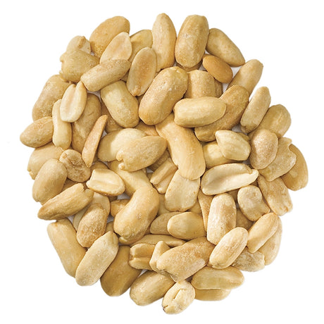 A round pile of Shelled Peanuts Wild Bird seed for birds. 