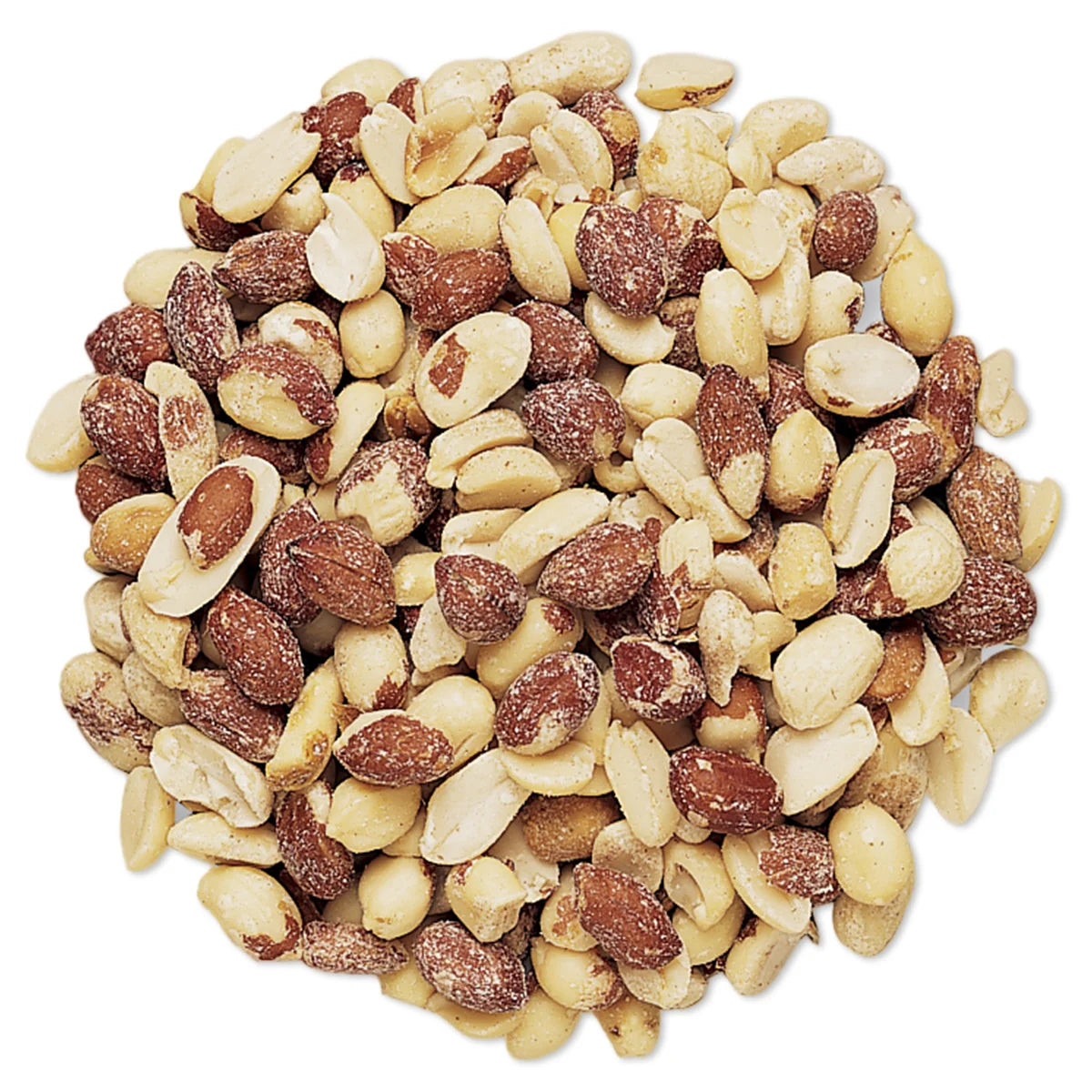 Duncraft Shelled Peanuts Wild Bird Seed, 5-lb bag; close-up of shelled peanuts, ideal for attracting woodpeckers, nuthatches, and jays with high-energy nutrition.