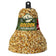 Golden Safflower Feast Bell, Set of 3, featuring bell-shaped safflower seed blocks with built-in hangers for attracting songbirds while deterring squirrels.