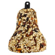 All Season Bird Seed Bell, Set of 3, featuring compacted seeds and fruit with a built-in hanger for easy suspension in trees or feeders.