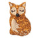 Hot Foxy Flaming Hot Wild Bird Seed Feeder, fox-shaped, spicy bird treat, includes hanger, repels squirrels, invites birds. Perfect for yard décor and gifting.