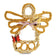 Gingerbread Men, Set of 3 (Copy), decorative bird treat shaped like a basket, made of millet sprays, sunflower seeds, and adorned with a faux butterfly and ribbon.