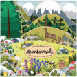 Discovering the Nature on the Mountainside Board Book cover with cartoon animals, mountains, flowers, and insects, depicting seasonal wildlife adventures for children.