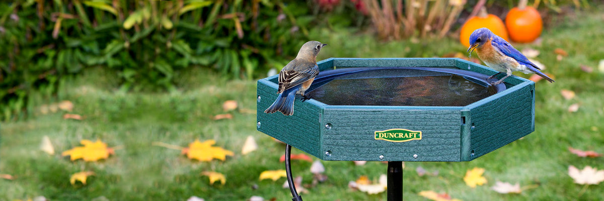 Duncraft Hexagon Heated Post Bird Bath