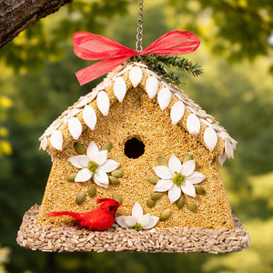 Flower Bird Seed Bird House