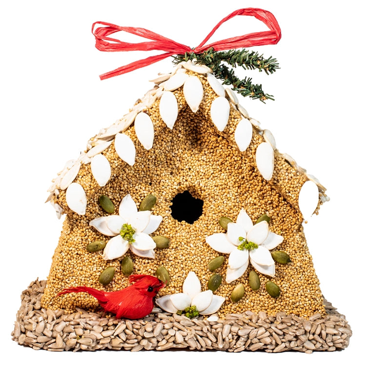 Flower Bird Seed Bird House