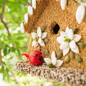 Flower Bird Seed Bird House