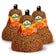 Burning Love Seed Bell, Set of 3: Solid bird feeders made of sunflower hearts with capsaicin, featuring plastic hangers, deters squirrels while attracting songbirds.