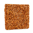 Sizzling Hearts Seed Cake, Small; square block of nuts designed for bird feeders, offering high-energy sunflower hearts with capsaicin for squirrel deterrence.