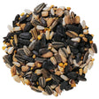 Duncraft Super Songbird Mix Wild Bird Seed, 5-lb bag, featuring a blend of sunflower seeds, Nyjer® seed, and peanut bits, ideal for attracting colorful songbirds.