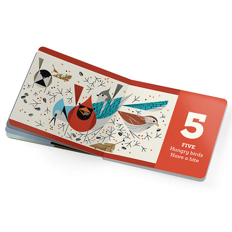 Charley Harper's Count the Birds, a children's board book with bird illustrations, designed for learning numbers, featuring durable, thick pages ideal for young readers.