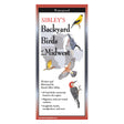 Close-up of the Sibley's Backyard Birds of the Midwest Folding Guide book cover featuring bird illustrations.