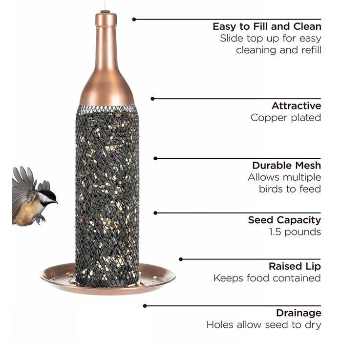 Wine Bottle Easy Fill Bird outlets Feeder