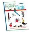 Charley Harper’s Birds Sticker Book featuring 50 bird designs on reusable paper stickers in a soft cover, 8-page booklet, ideal for decoration and crafts.