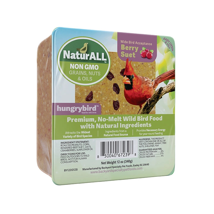 NaturAll Non GMO Berry Suet Cakes, 12 Cakes