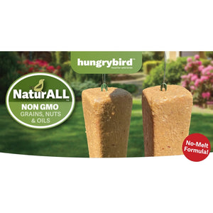 NaturALL RTU Peanut Butter Bar, Set of 4 or 8, features two no-melt suet cakes with non-GMO grains and nuts, ideal for backyard bird feeding.