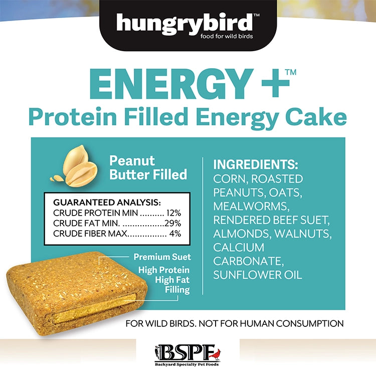 Energy+ Suet Cakes with Peanut Butter Filling, 12 Cakes