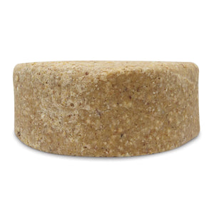 High Energy Delight Stak'em, set of 6; round beige suet bar with a grainy texture and central hole, designed for stackable bird feeders.