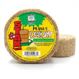 Peanut Delight Suet Stak'em, set of 6: round suet treats with a yellow label, designed to attract birds. Contains corn, peanuts, suet dough, and oats.