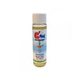 C'Ant Ant Repellant: A small plastic bottle with a label and a red and blue logo, containing an EPA-approved, natural formula to deter ants from bird feeder poles.