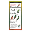 Sibley's Hummingbirds of North America Folding Guide showing detailed illustrations of various hummingbirds in flight and perched, ideal for bird identification on the go.