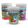 Jumbo Classic Seed Logs, Set of 3, featuring Nutsie, Woodpecker, and Berry Nut seed mixes in clear tubs, ideal for attracting diverse backyard birds.