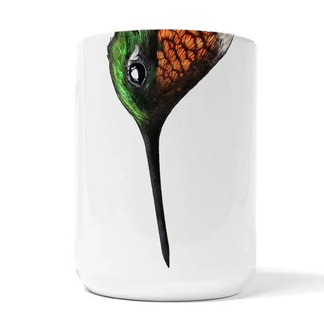 Wild Bird Snout Mugs, 4 to Choose From, featuring a whimsical bird's head design. Dishwasher and microwave safe, perfect for fun-loving coffee or tea drinkers.