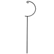 Mosaic Birds Hummble Garden Stake: Black metal garden stake designed for holding sphere dish feeders, adjustable height, and durable finish for attracting birds.