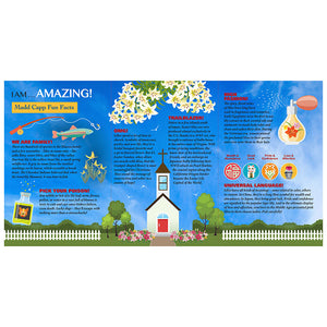 I Am Lily 350 pc. Puzzle brochure featuring text, images, and product details, including fun facts and gardening tips.