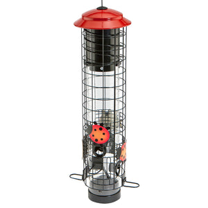 Ladybug Squirrel-Resistant Tube Feeder