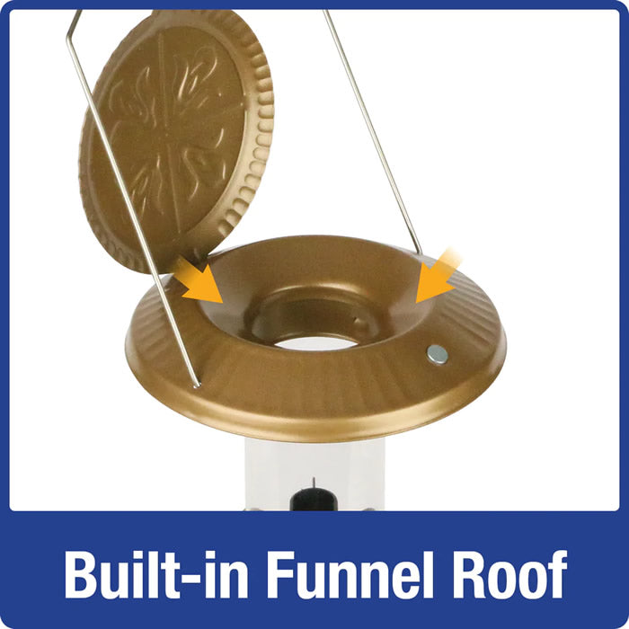 Deluxe Funnel Flip-Top Tube Bird Feeder – Duncraft