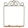 Decorative metal frame with intricate designs on a white background