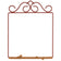 Decorative metal frame with intricate designs on a white background
