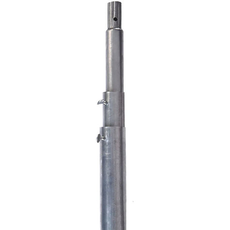 Coates Heavy Duty Telescoping Pole for Purple Martin houses, featuring a metal pole with screws and pre-drilled holes for secure mounting.