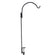 Platinum Cap Clamp-On Single Arm Deck Hanger Adjustable; black metal hook with a handle, designed for hanging bird feeders on deck railings.