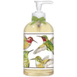 Hummingbird Liquid Soap-Fresh: A 12 oz hand-pump bottle of natural glycerine soap with a nature-inspired label featuring a colorful bird design.