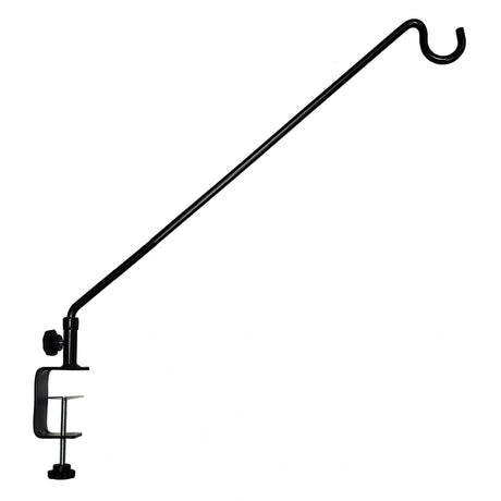 Clamp on deck bracket with a white background. 