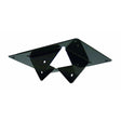 Steel 4 x 4 Mounting Bracket with four holes for attaching bird feeders or houses to wooden posts; includes hardware and fits standard 4 x 4 posts.