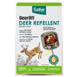 Deer Off Waterproof Deer Repelling Stations, 6 Pack, shown in packaging. Features 6 stations and stakes for easy ground placement.