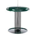 Birds Choice Magnet Mesh Feeder for Safflower & Hulled Sunflower, featuring a wire mesh top and green powder-coated roof, designed to attract more birds.