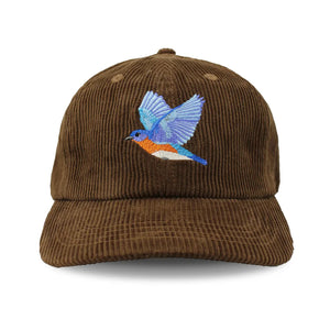 Eastern Bluebird Corduroy Hat, Chestnut