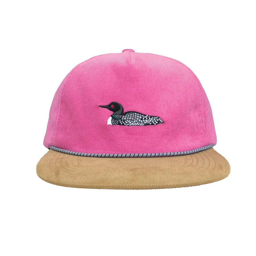 Loon Corduroy Hat, Hot Pink