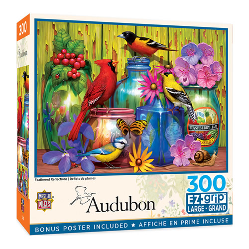 Audubon Feathered Reflections 300 pc. EzGrip Puzzle