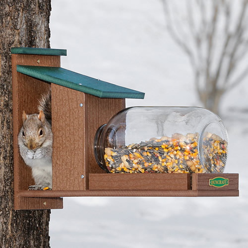 Duncraft Eco Squirrel Jar Feeder