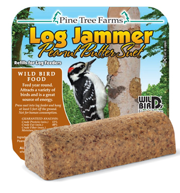 Log Jammer Peanut, 12 Suet Plugs