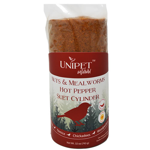 Nuts & Mealworms No-Melt Hot Pepper Cylinder, Set of 3