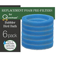 Quackups Replacement Pre-Filter, 6-Pack
