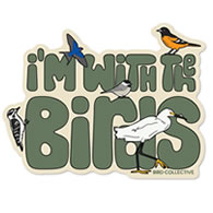 Bird Collective I'm With The Birds Sticker