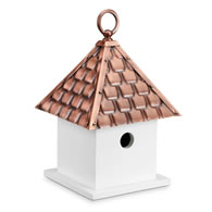 Bird House Bungalow with Shingled Antique Copper Roof