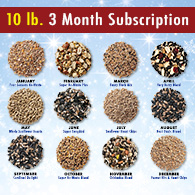 Seed-by-the-Month© 10-lb Wild Bird Seed Gift Subscription 3 Month